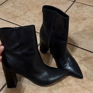 Nine West Sleek Black Heeled Boots